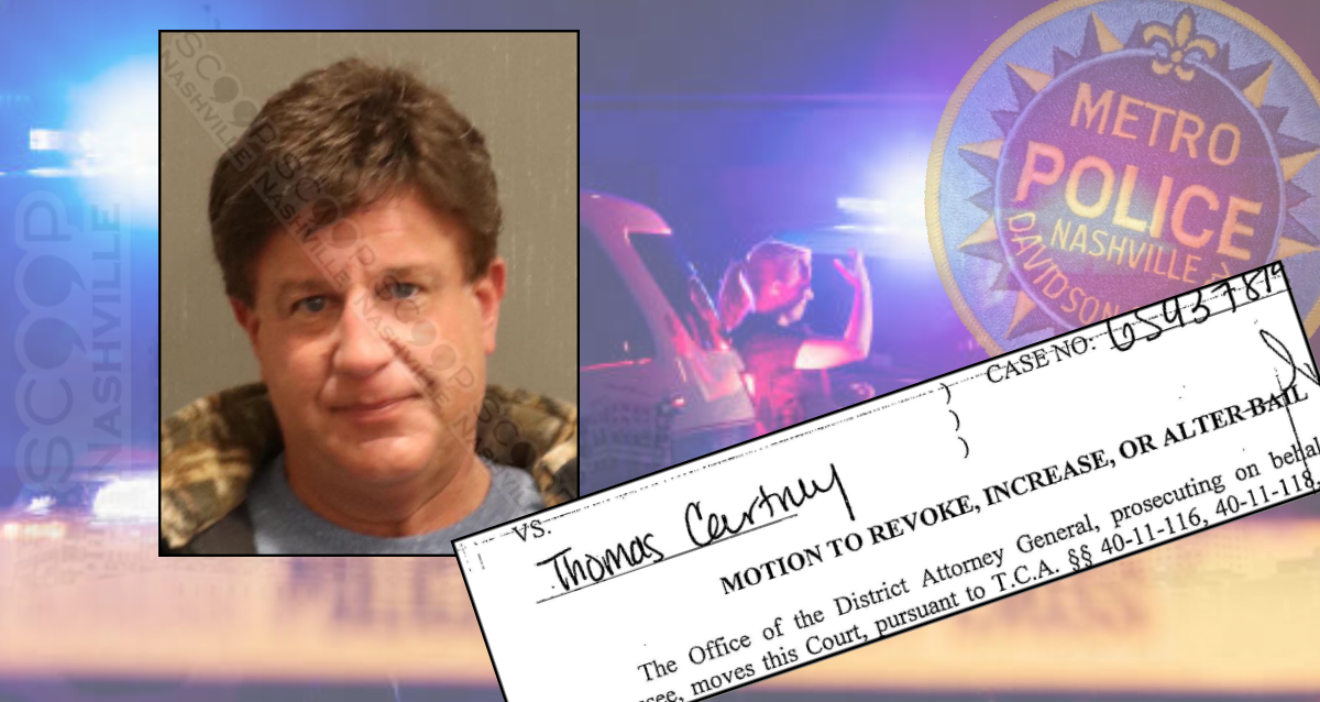BREAKING: Nashville revokes bail for repeat DUI offender Thomas Courtney of Mt. Juliet
